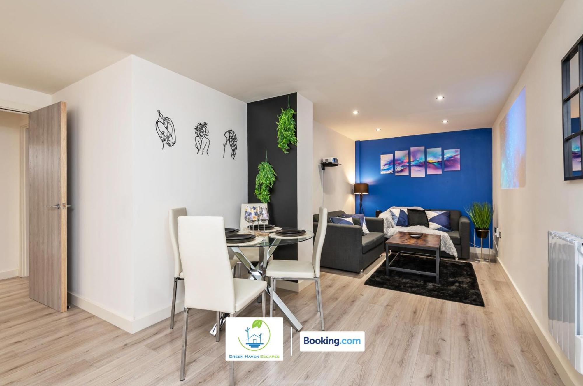 Spacious 1 Bedroom Apartment With 4K Cinema Experience By Green Haven Escapes In Bradford ブラッドフォード エクステリア 写真